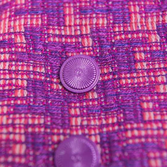 CHANEL Spr '01 Pink/Purple 3/4 Sleeve Jacket Sz40 - Picture 2 of 7